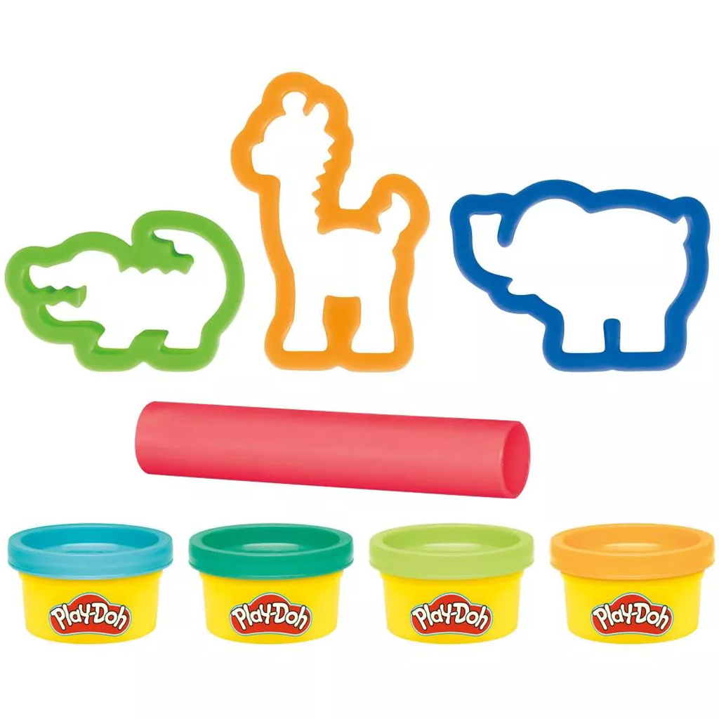Play-Doh: Mini szafari gyurmaszett 4 tégely gyurmával - Hasbro kép 2