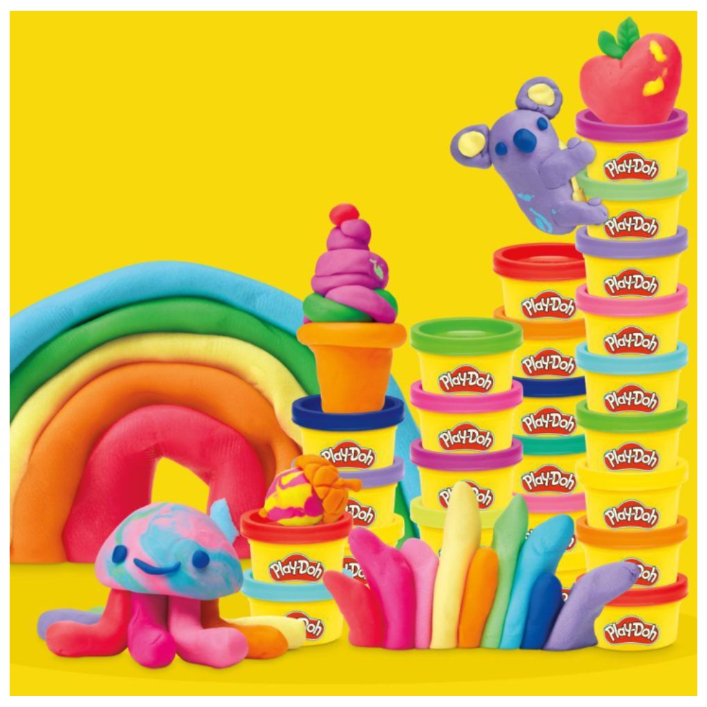 Play-Doh Szivárvány party 50db-os gyurma szett - Hasbro kép 3