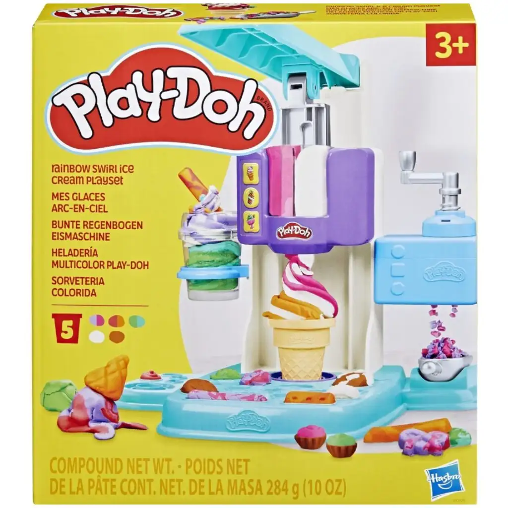 Play-Doh: Szivárványcsavar jégkrémkészítő gyurmaszett - Hasbro