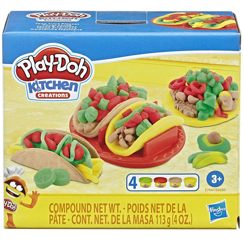 Play-Doh: Kitchen Creations Taco time játékszett 4db gyurmával - Hasbro
