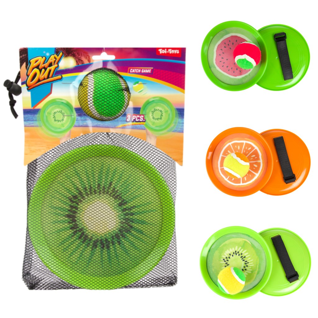 Play Out Gyümölcs mintás ügyességi elkapójáték több változatban 1db