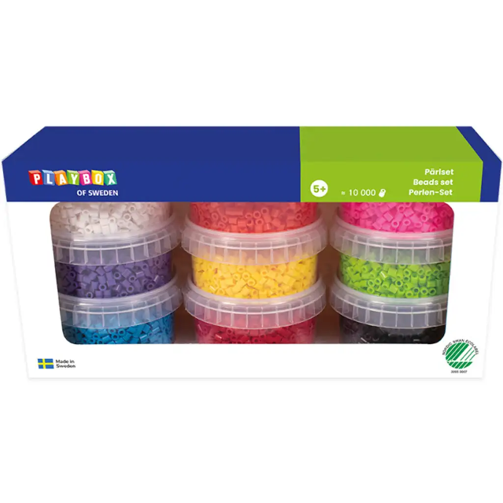 PlayBox: 5mm-es MIDI vasalható gyöngy 9 színben 10000db