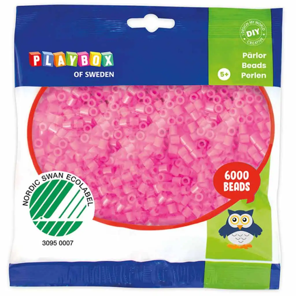 PlayBox: 5mm-es MIDI vasalható gyöngy pink színben 6000db-os csomag