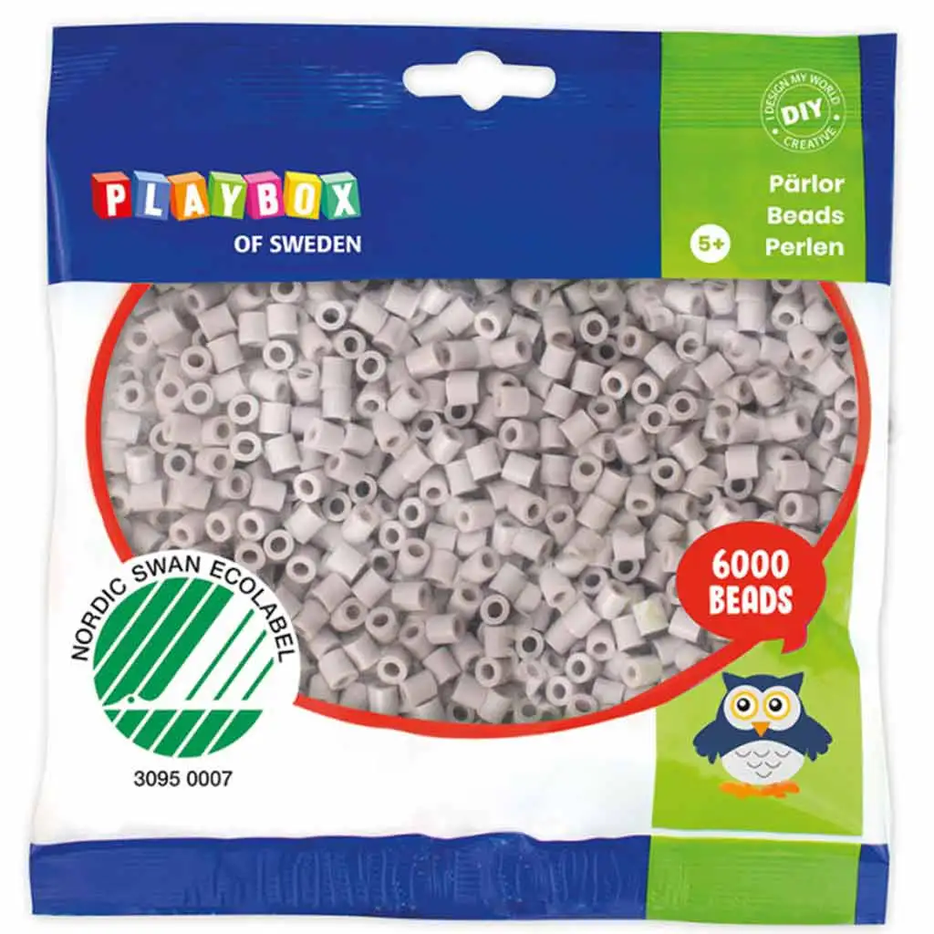 PlayBox: 5mm-es MIDI vasalható gyöngy szürke színben 6000db-os csomag