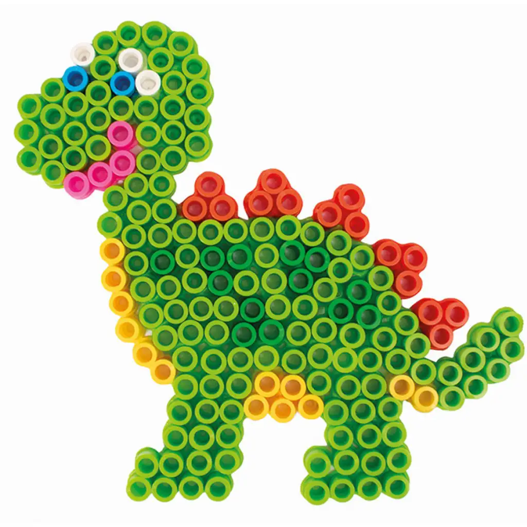 PlayBox: 9mm-es vasalható gyöngy alap 5db dinó kép 2