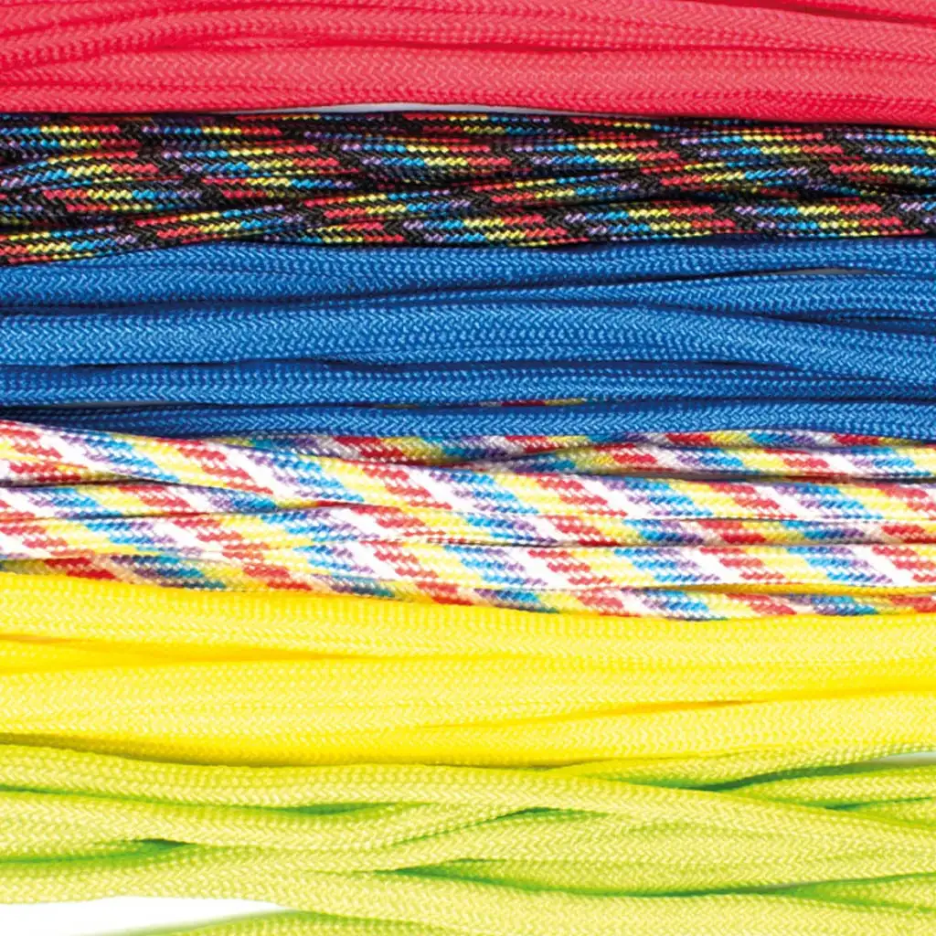 Playbox: Színes csomózókötél készlet – 3,4 mm, 6 x 2,6 m