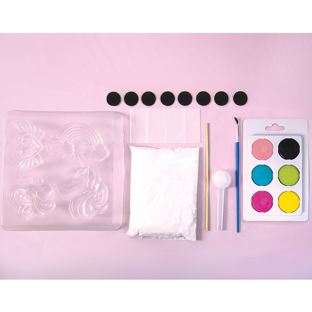 PlayBox: Unikornisos hűtőmágnes készítő gipszkiöntő szett kép 2