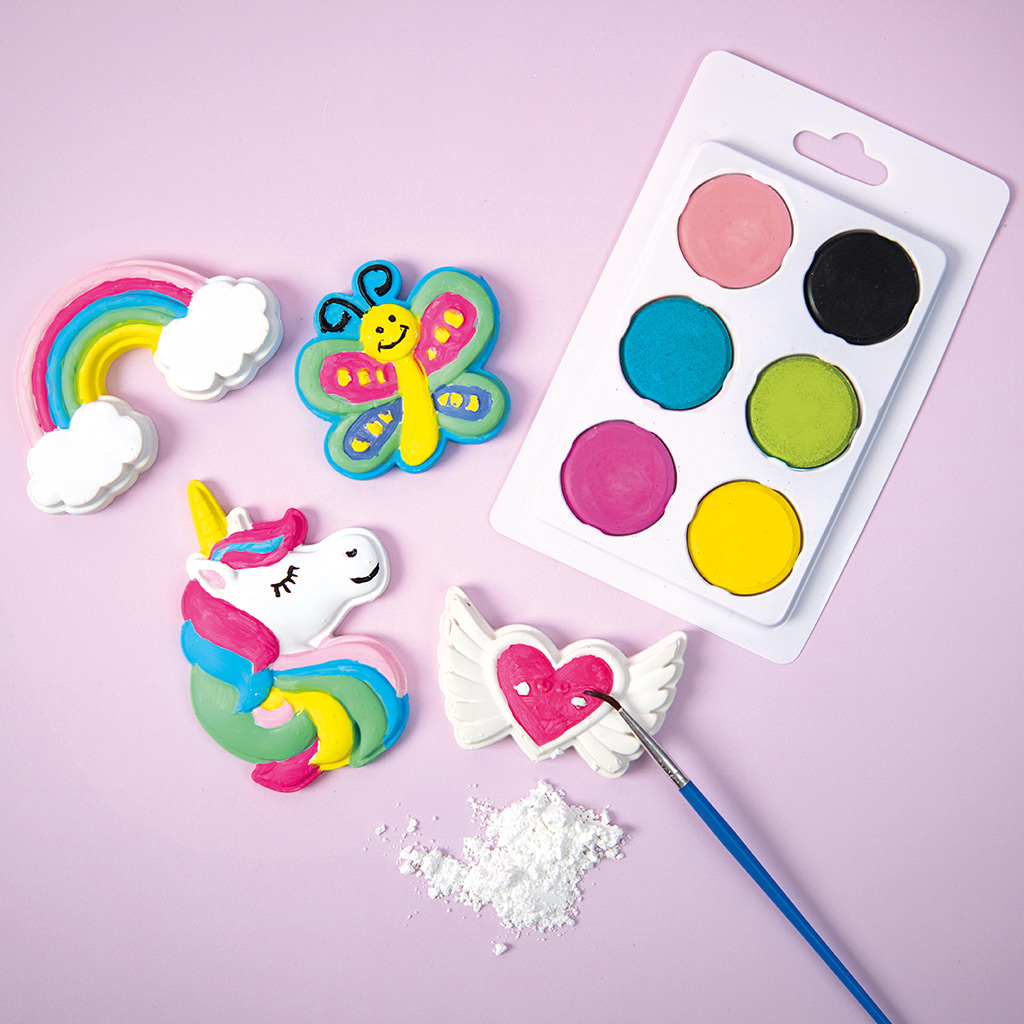 PlayBox: Unikornisos hűtőmágnes készítő gipszkiöntő szett kép 3