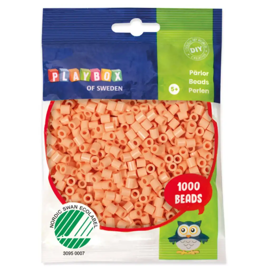 PlayBox: 5mm-es MIDI vasalható gyöngy 1000db-os barack színben