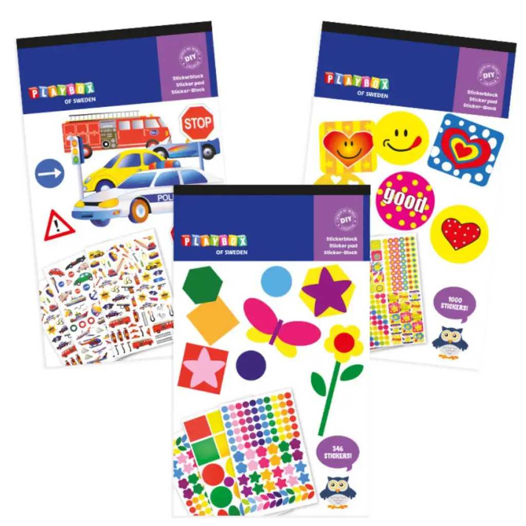 PlayBox: Öntapadós matrica szettek több változatban 1db