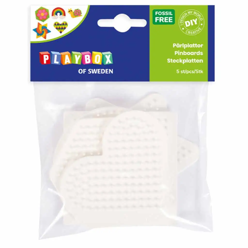 PlayBox: 5mm-es MIDI bioplastic alaplap vasalható gyöngyökhöz 4db-os csomag