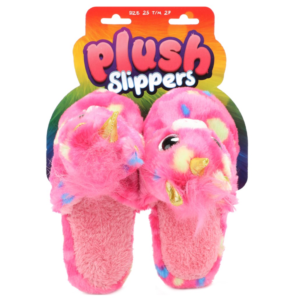 Plüss unikornisos papucs 25-27-es méret