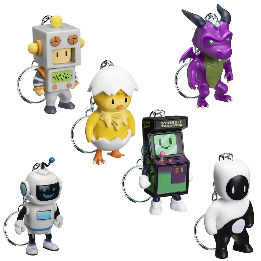 Stumble Guys figura kulcstartó dobozban többféle változatban 1db kép 2