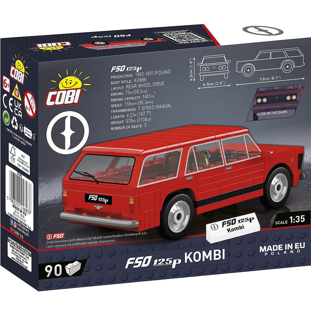 COBI: Polski Fiat 125p Kombi építőjáték (24603) kép 3