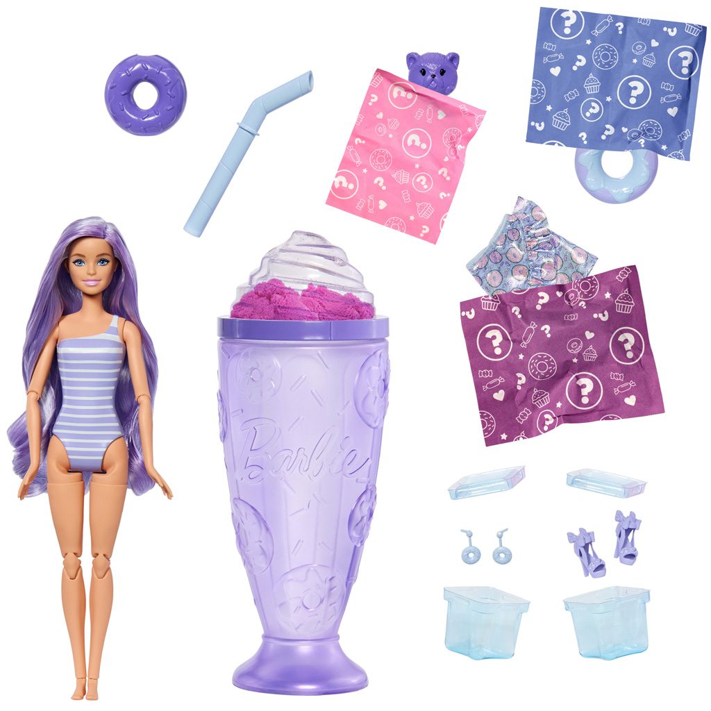 Barbie: Slime reveal illatos shaker - lila - Mattel kép 2