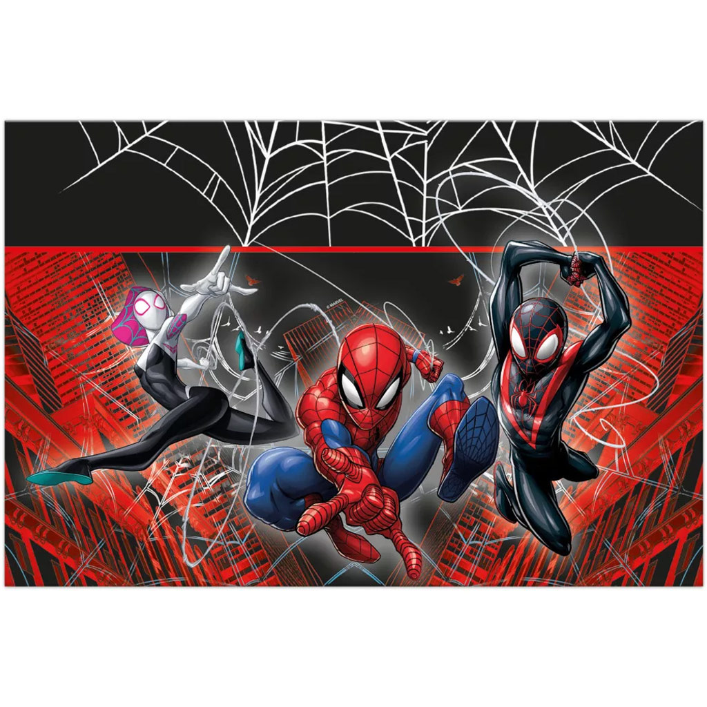 Pókember és csapata műanyag asztalterítő 120x180cm