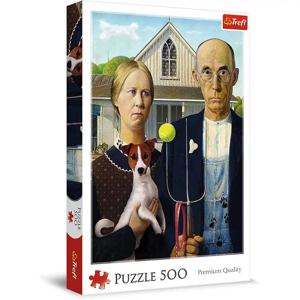 American Gothic Kutya kiadás 500db-os puzzle - Trefl