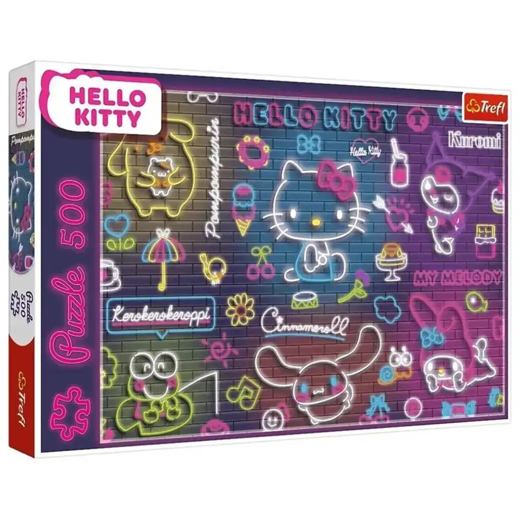Neon Hello Kitty 500db-os puzzle - Trefl