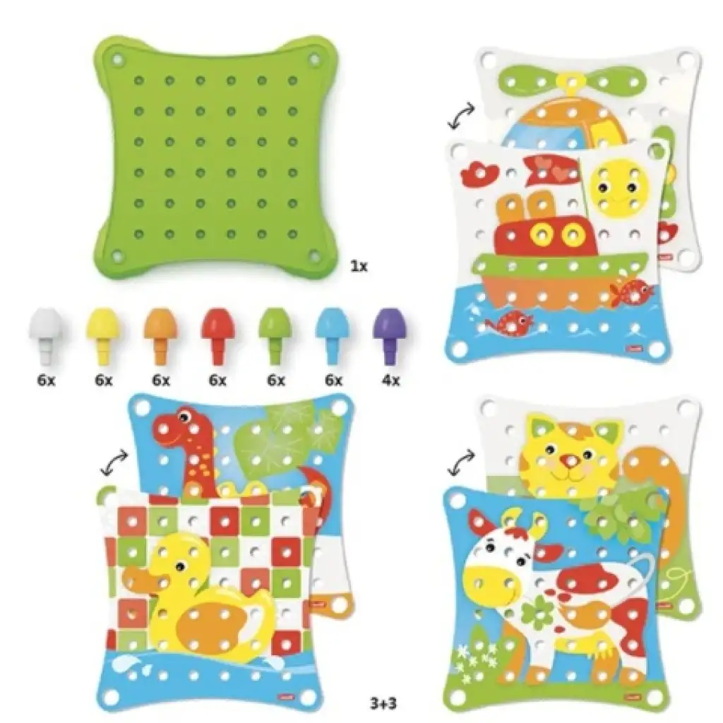 Quercetti: Jumbo Peggy 41db-os pötyi szett kép 4