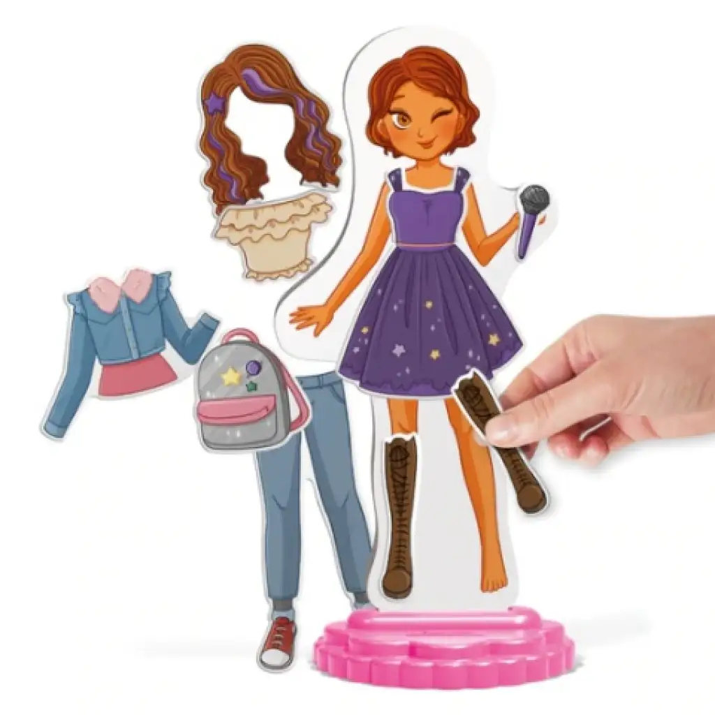 Quercetti: Mágneses babaöltöztető játék - Laura kép 4