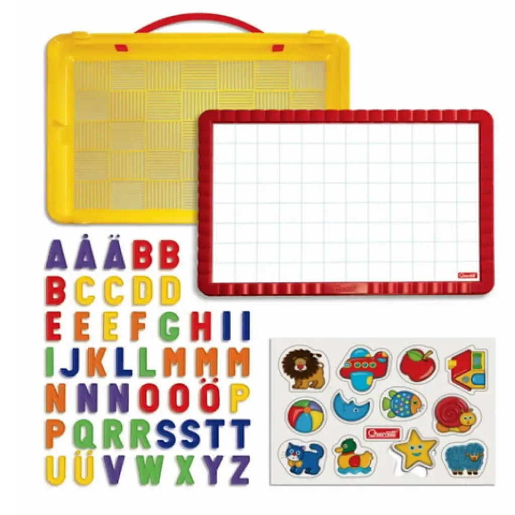 Quercetti: Mágneses tábla betűkkel és formákkal kép 3