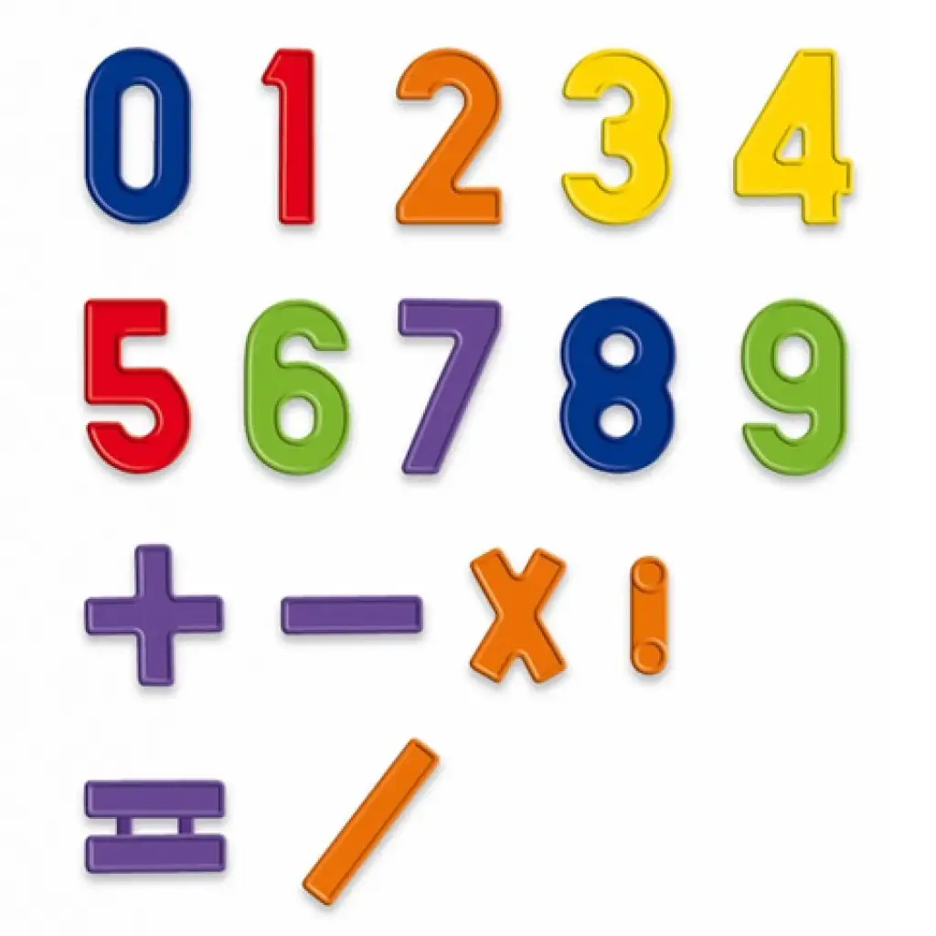 Quercetti: Mágneses tábla színes számokkal- 48db-os kép 3