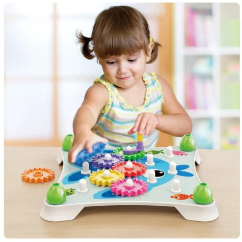 Quercetti: Peggy Gears 13db-os fogaskerekes játékszett kép 2