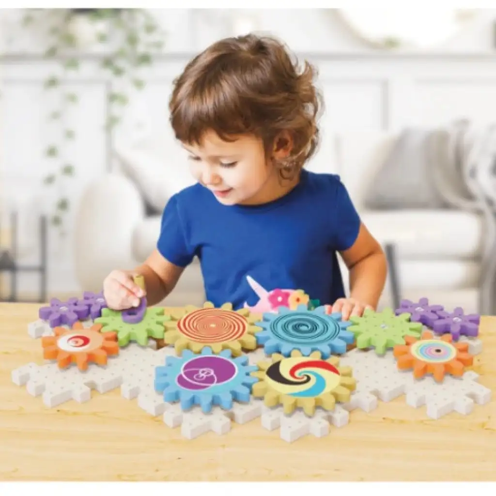 Quercetti: Play Eco Kaleido fogaskerekek játékszett 38db-os kép 3