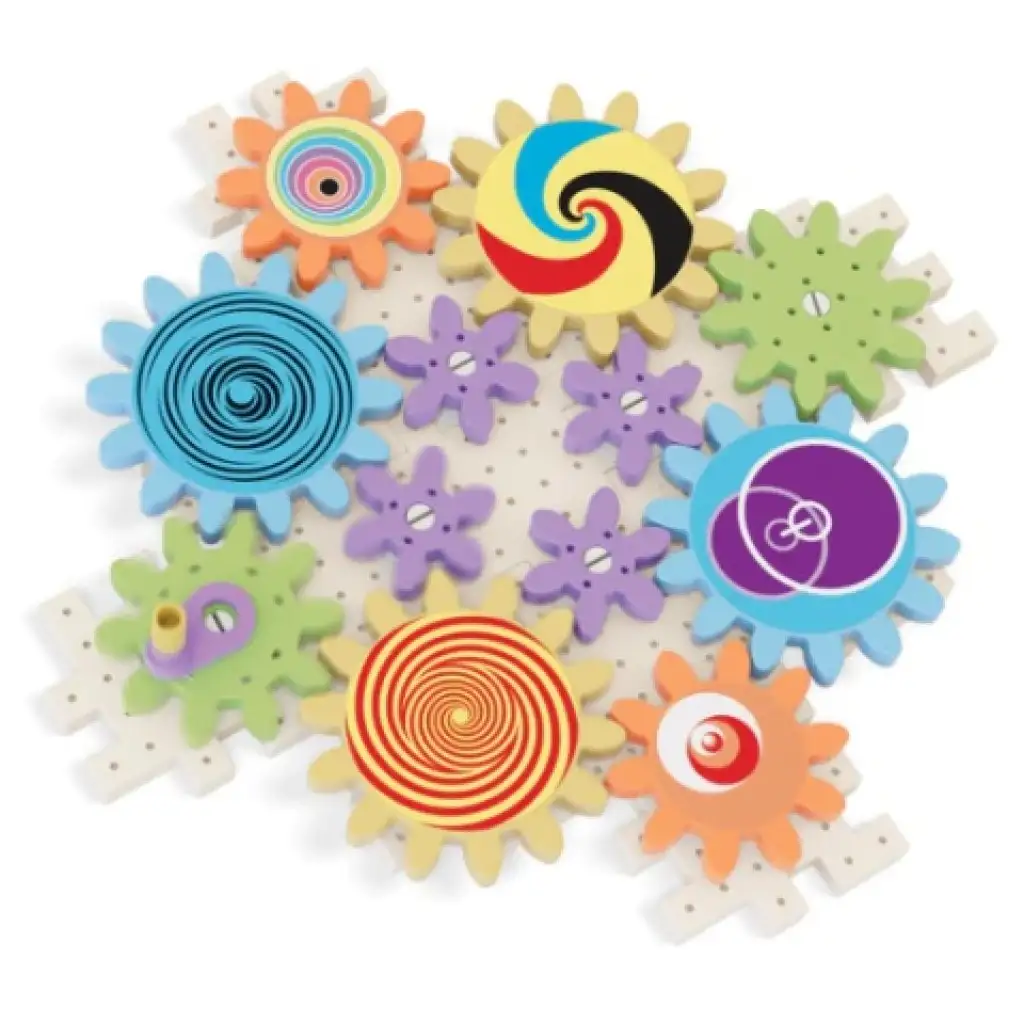 Quercetti: Play Eco Kaleido fogaskerekek játékszett 38db-os kép 4