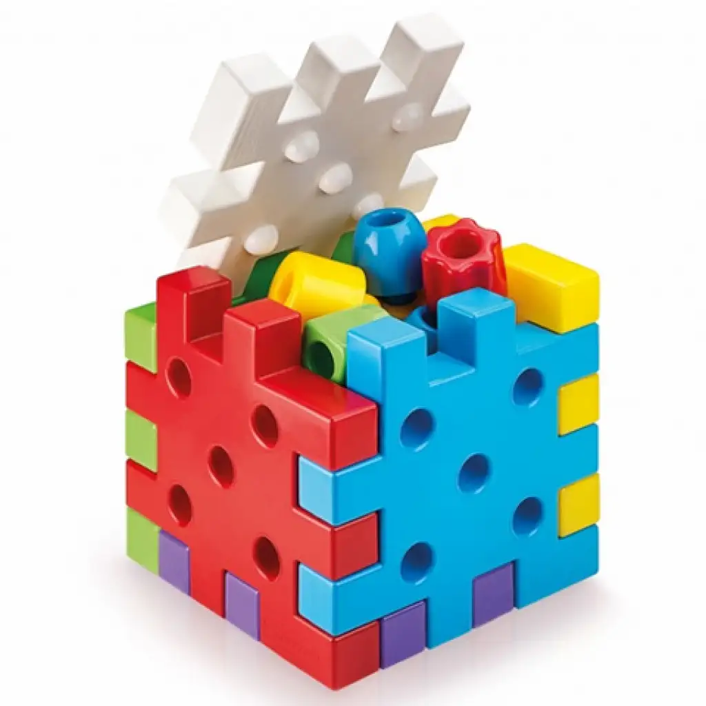 Quercetti: Qubó kombi építőjáték 19db-os kép 2