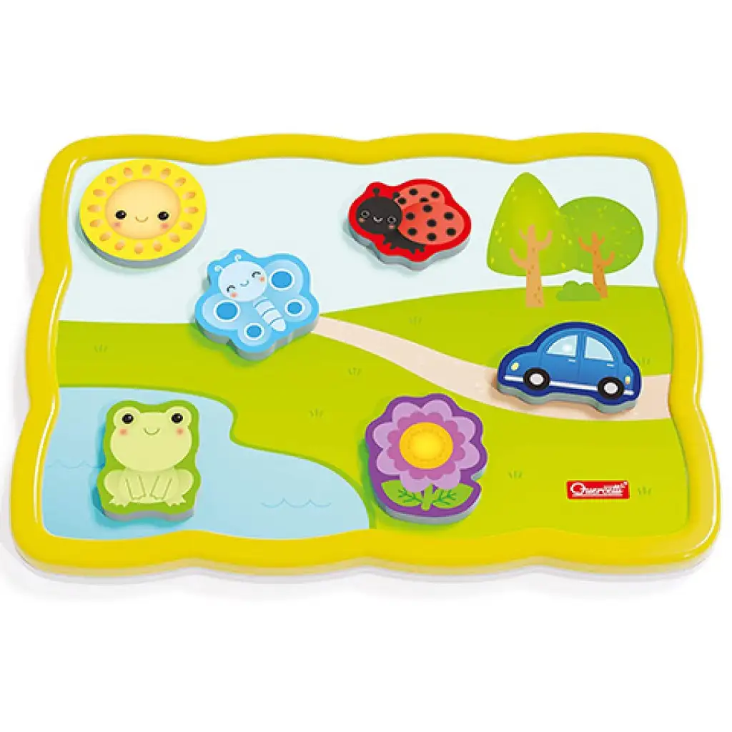 Quercetti: Smart mágneses puzzle Első szavak és színek kép 3