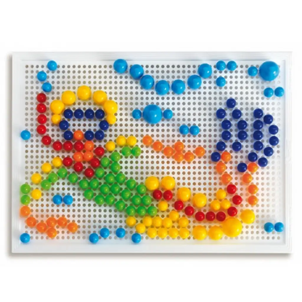 Quercetti: Színes pötyi készlet-bálna 280db-os kép 4