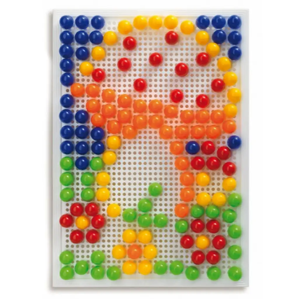 Quercetti: Színes pötyi készlet-delfin 150db-os kép 3