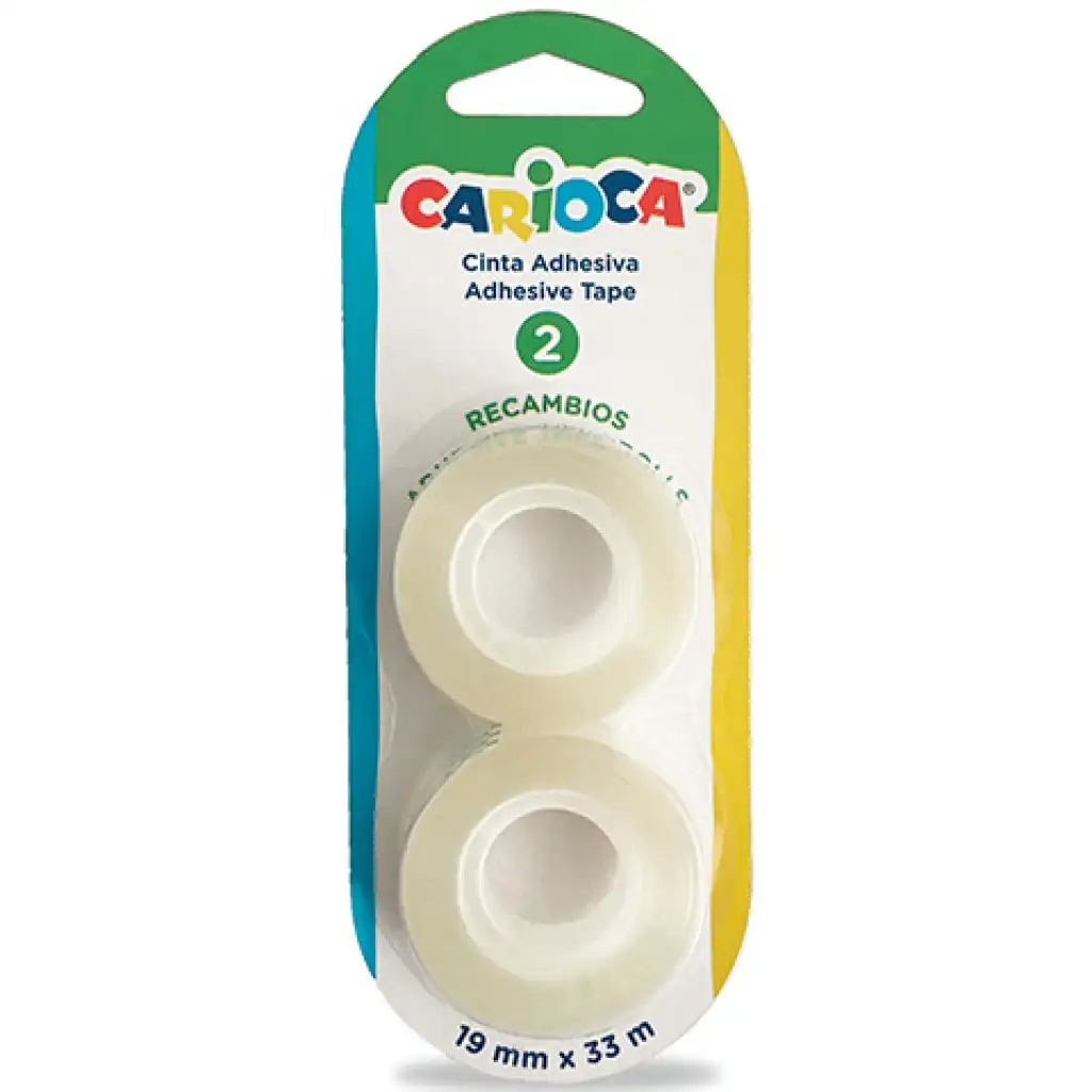 Átlátszó cellux ragasztó 1,9cmx33m 2db-os szett - Carioca