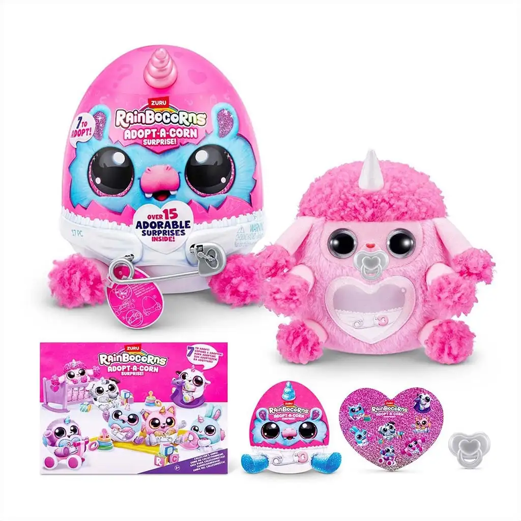 Rainbocorns: Adopt-a-Corn meglepetés plüssfigura többféle változatban 1db kép 10