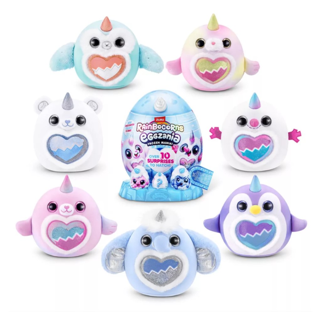 Rainbocorns Eggzania meglepetés tojás interaktív plüssel - téli barátok kép 4