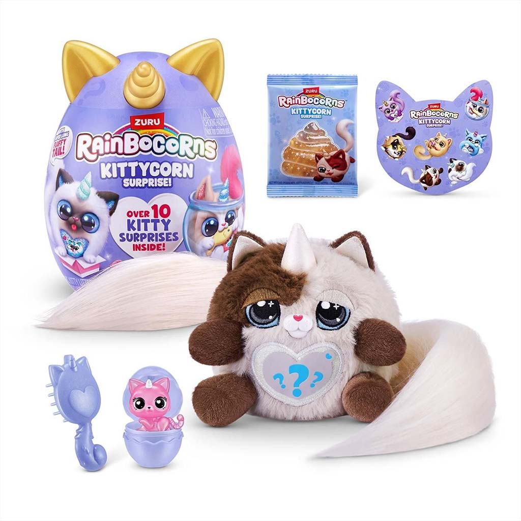 Rainbocorns: Pocket Kittycorn meglepetés cica plüssfigura többféle változatban 1db kép 10