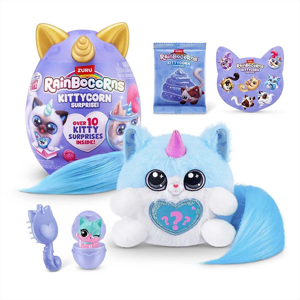 Rainbocorns: Pocket Kittycorn meglepetés cica plüssfigura többféle változatban 1db kép 5