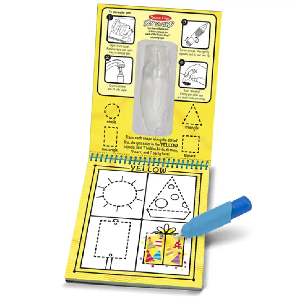 Színes és formák mágikus színező füzet - Melissa & Doug kép 2