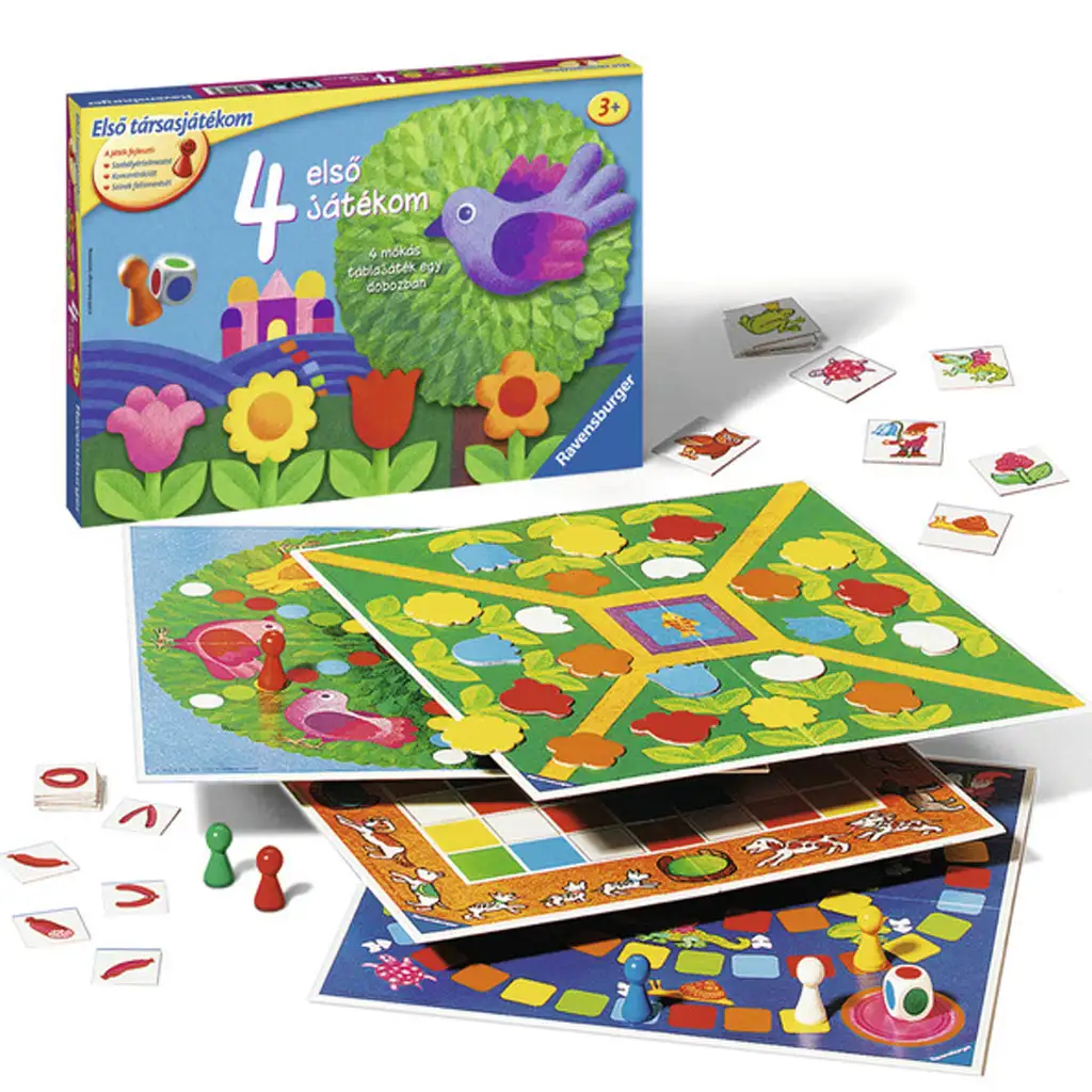 4 első játékom társasjáték gyűjtemény - Ravensburger kép 2