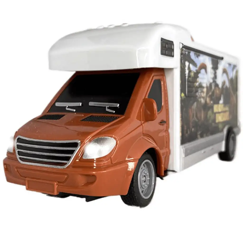 RC Távirányítós Walking with Dinosaurus lakóautó fénnyel 27MHz 1/32-es méretarány 25cm kép 3