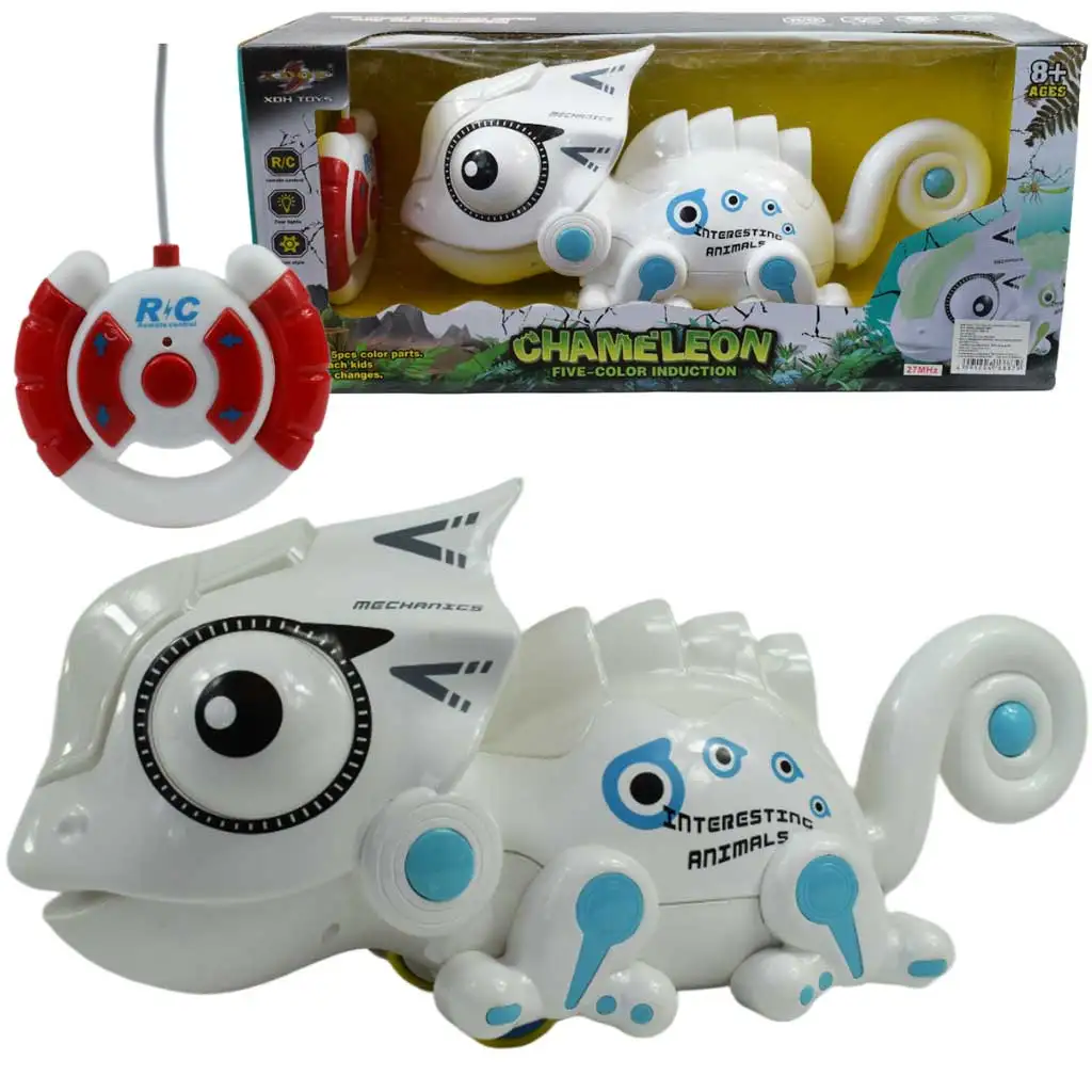 RC Távirányítós kaméleon hanggal és 5 féle fényeffekttel 27MHz 33cm