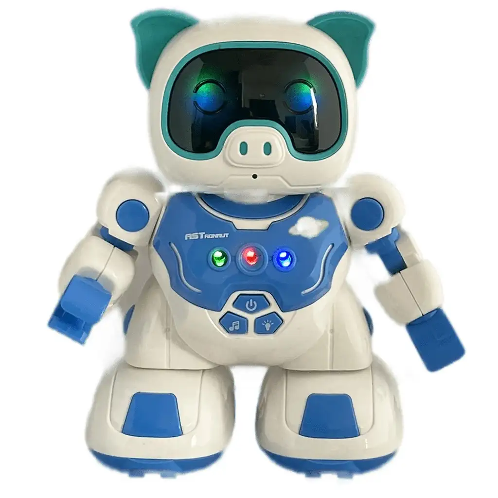 RC Távirányítós interaktív táncoló robot malac fény és hang effektekkel 20cm kép 2