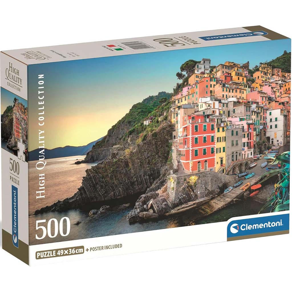 Riomaggiore partvidéke HQC 500db-os compact puzzle - Clementoni