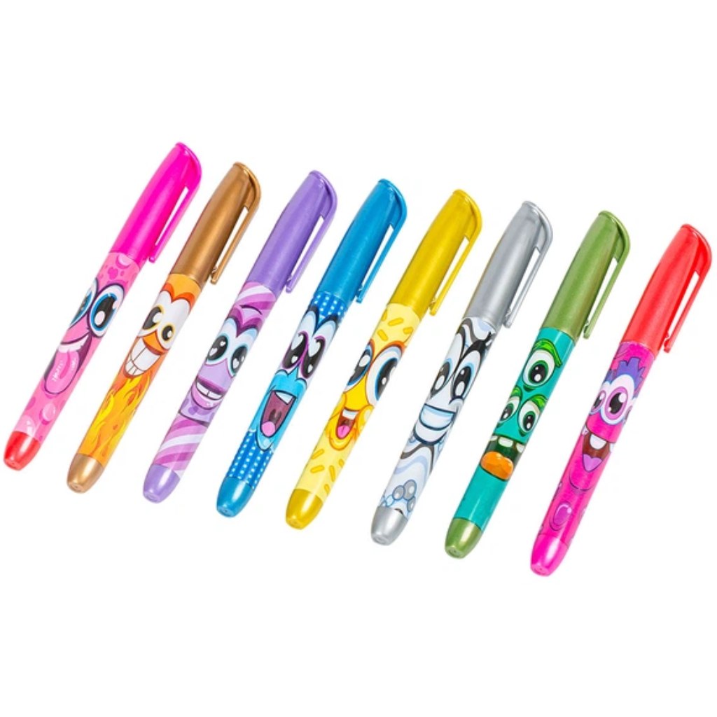 Scentos illatos metálfényű 8db-os filctoll szett kép 2