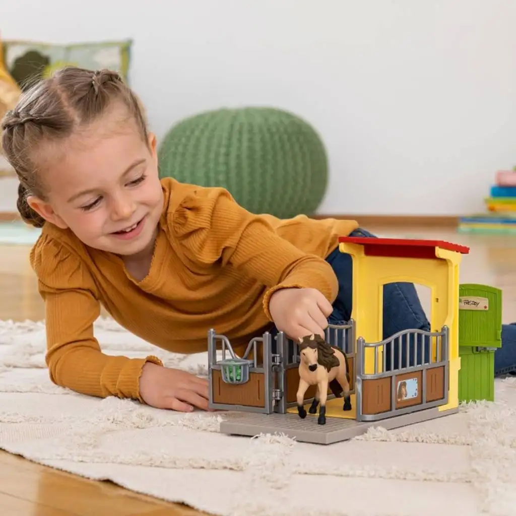Schleich: Farm World - Pony box Izlandi póni mén szett (42609) kép 5