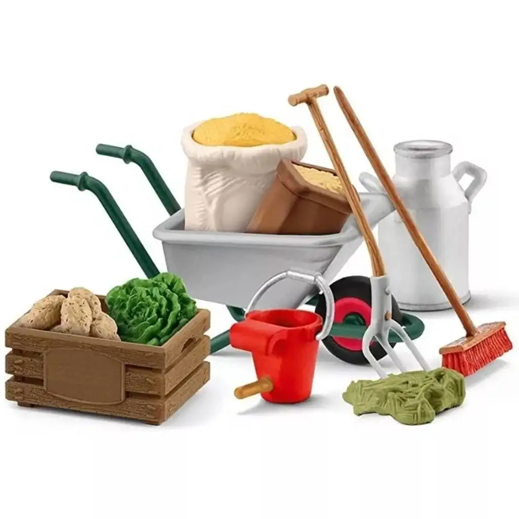 Schleich: Farm World - Istállógondozási kiegészítők (42610) kép 2