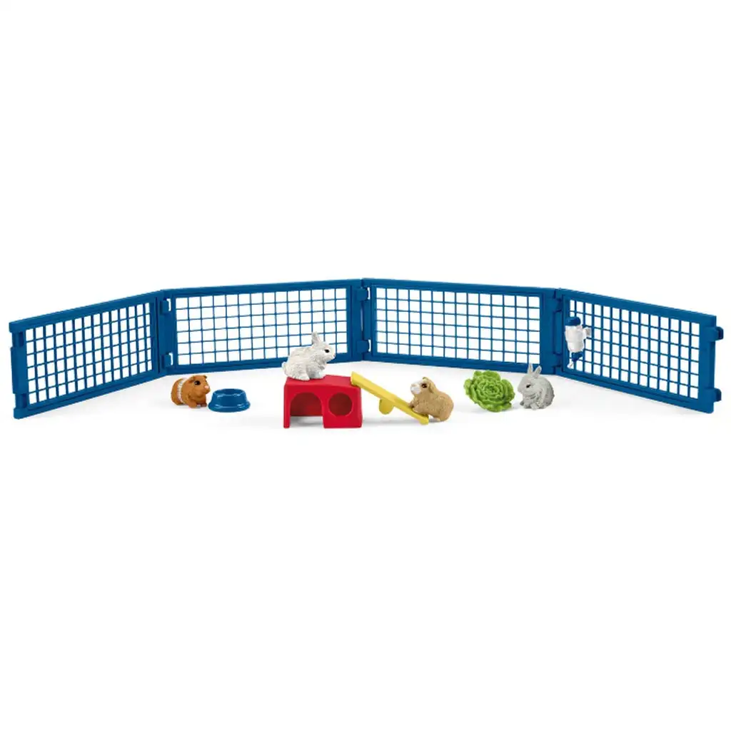Schleich: Farm World - Otthon nyulaknak és tengerimalacoknak játékszett (42500) kép 2