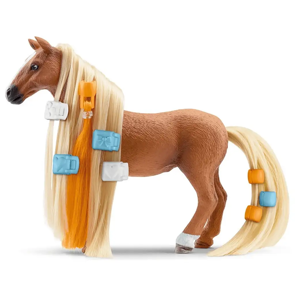 Schleich Horse Club: Sofia's Beauties - Kim és Caramelo lova fésülhető sörénnyel kezdő készlet (42585) kép 2