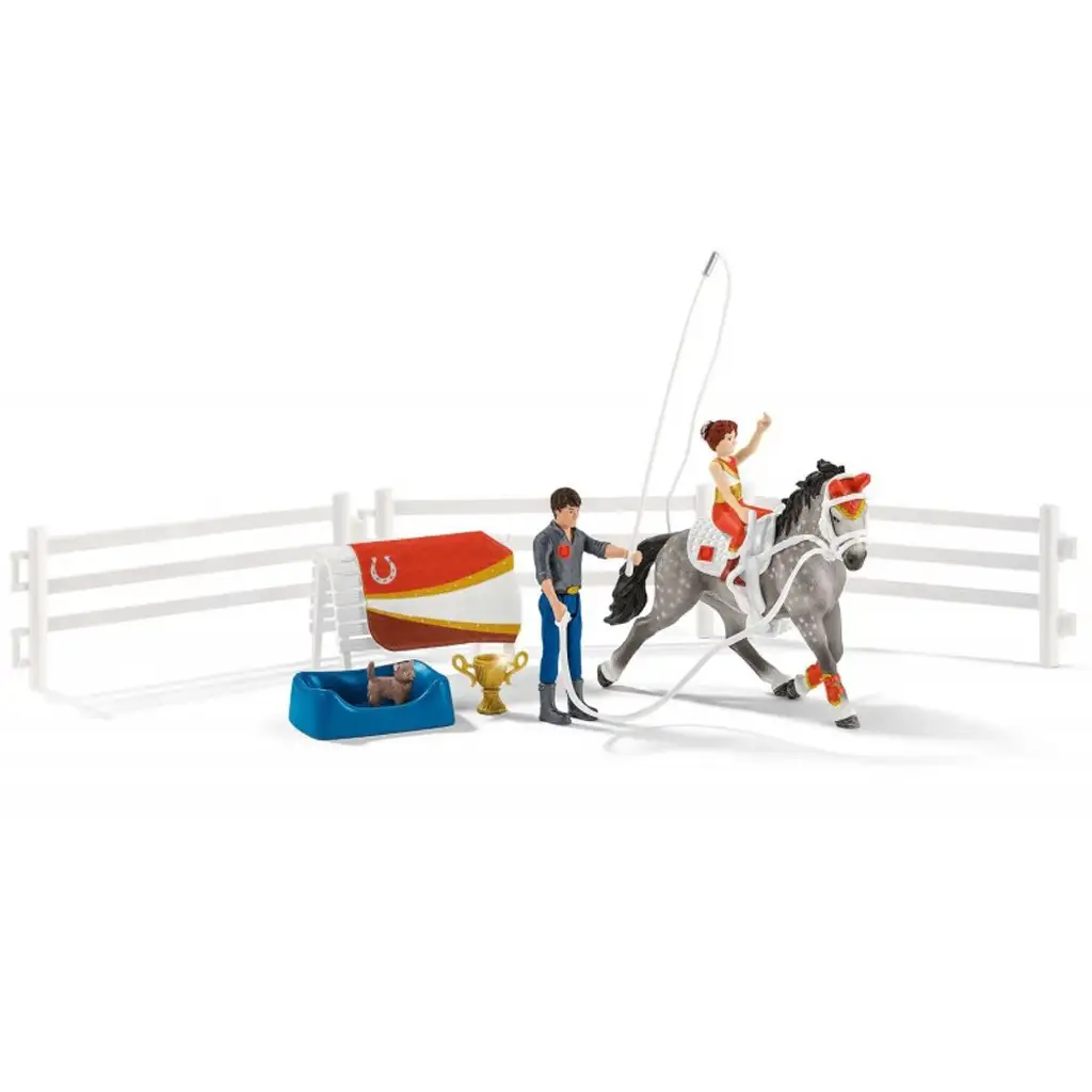 Schleich: Horse Club - Mia lovastorna játékszett (42443) kép 2